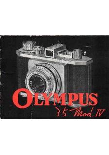 Olympus 35 manual. Camera Instructions.